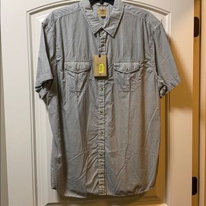 Three truths Men’s striped button shirt